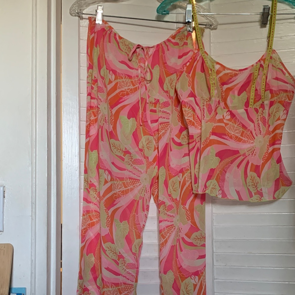 Josie Sheer Floral Print Summer Pajamas